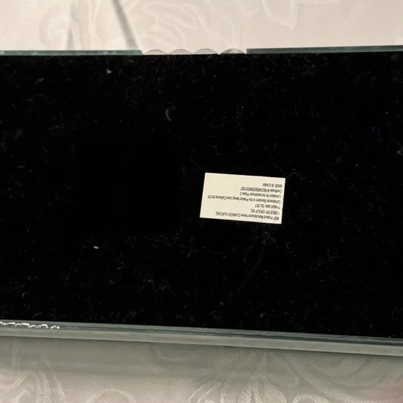 Elegant Silver Mirrored Jewelry Box Storage & Organization